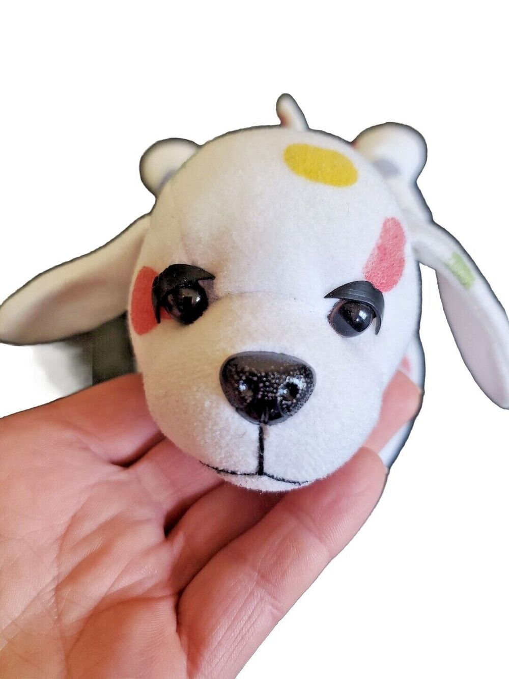 Floppy Puppy Dog Polka Dot Bean Bag Plush Its All Greek To Me Appx 9"
